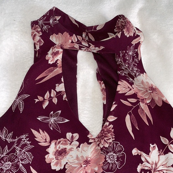 Mi Ami Floral- Print Mini Dress-small - Picture 2 of 4